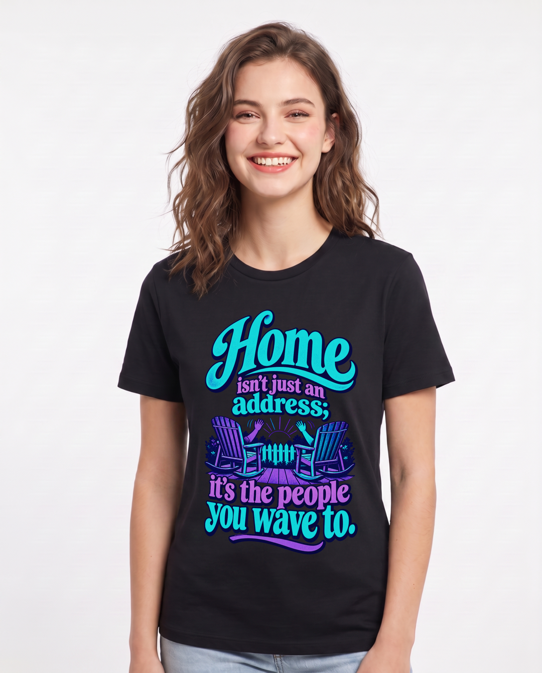 Patriotic Black T-Shirt for Women – Everyday Expression Graphic Tee product image 3
