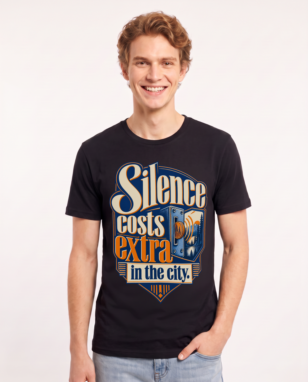 Hunting Black T-Shirt for Men – Everyday Expression Graphic Tee product image 3