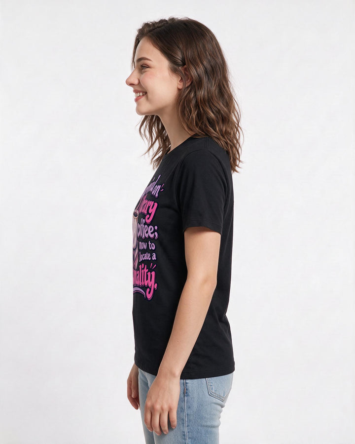Graduation Black T-Shirt for Women – Everyday Expression Graphic Tee product image 2