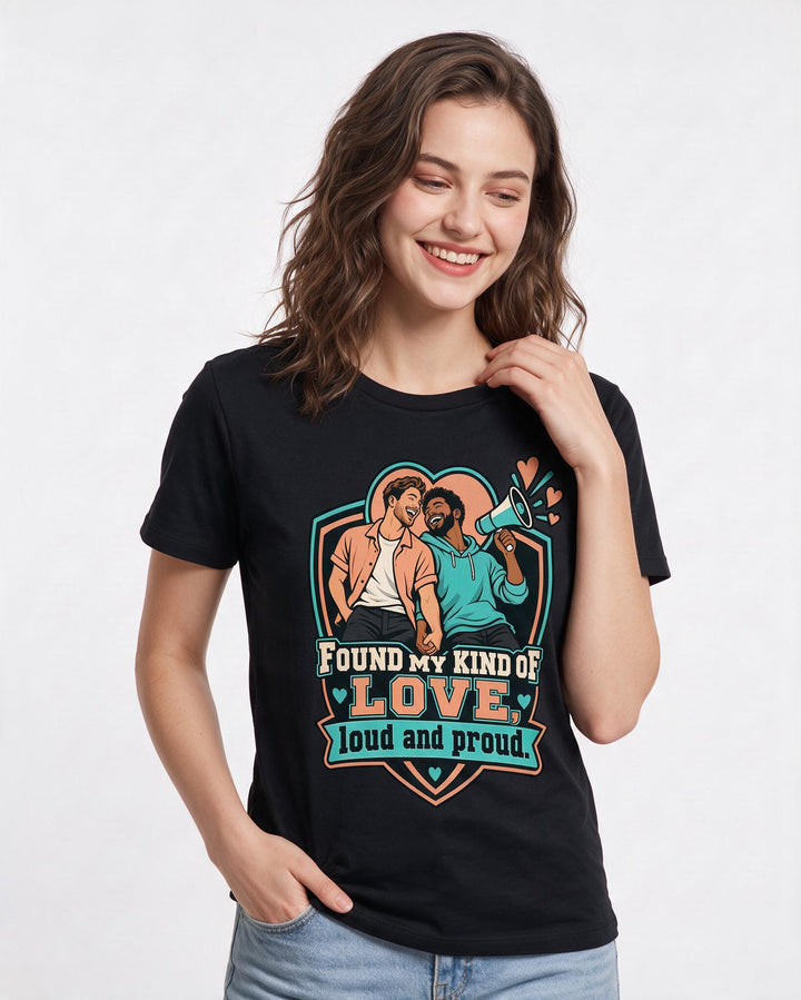 Pride Black T-Shirt for Women – Everyday Expression Graphic Tee product image 1