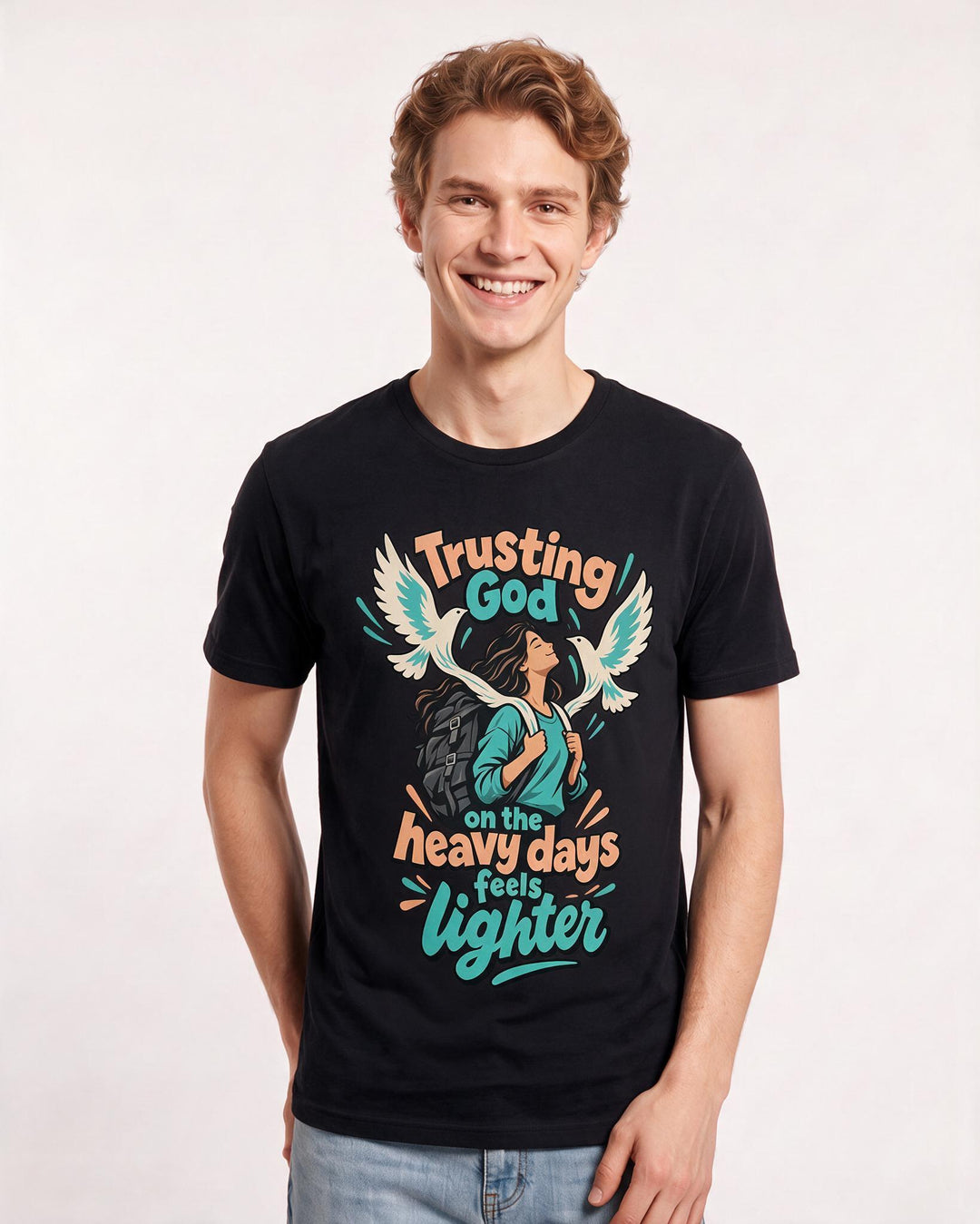 Christian Faith Black T-Shirt for Men – Everyday Expression Graphic Tee product image 1