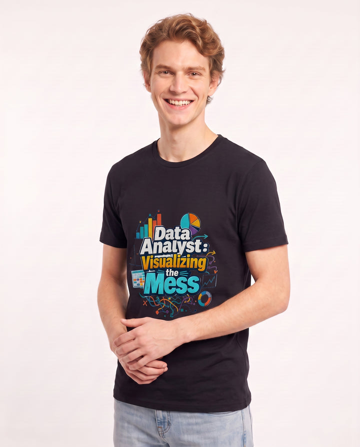 Data Analyst: Visualizing the Mess Men's Black T-Shirt product image 3