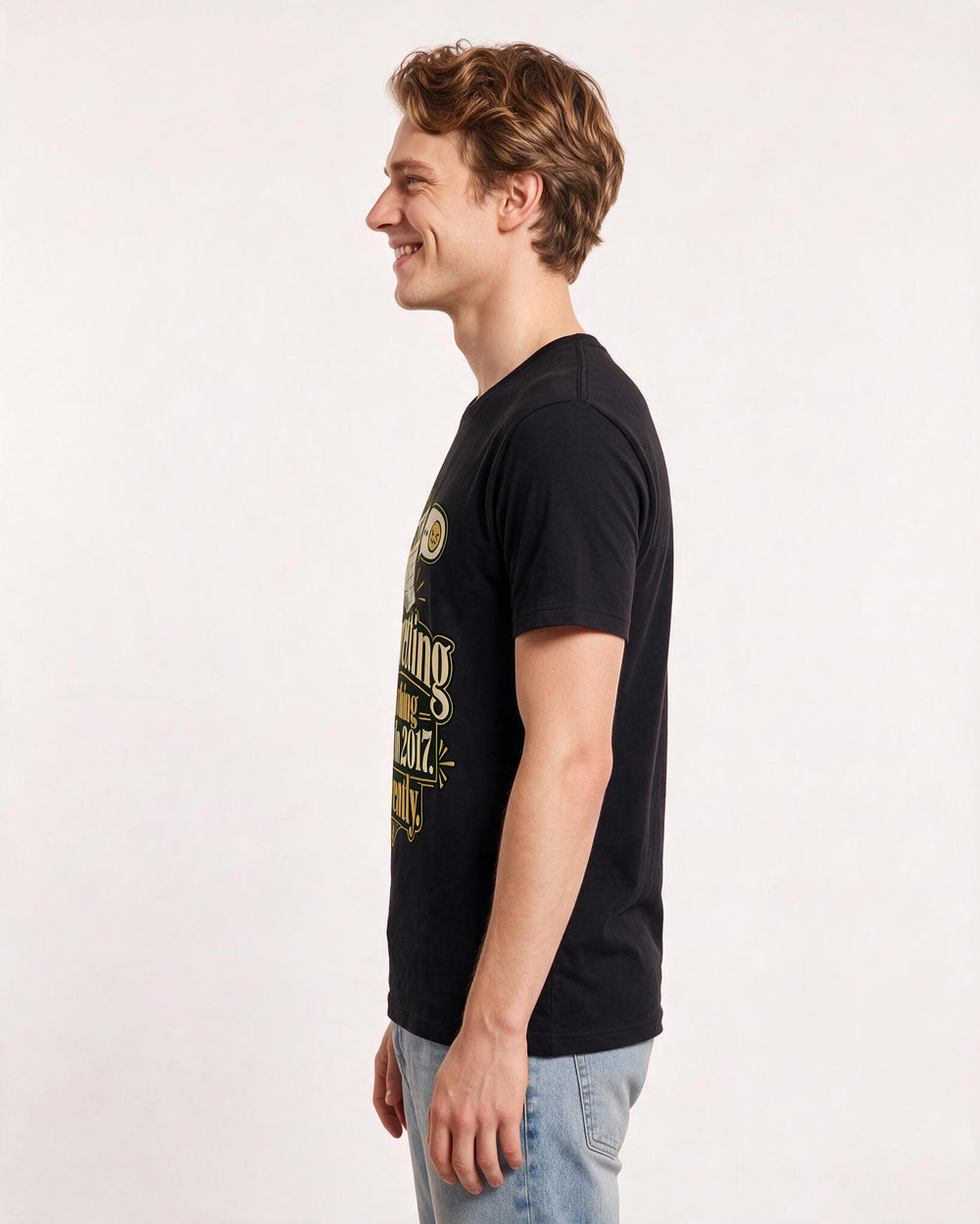 Meme Black T-Shirt for Men – Everyday Expression Graphic Tee product image 2