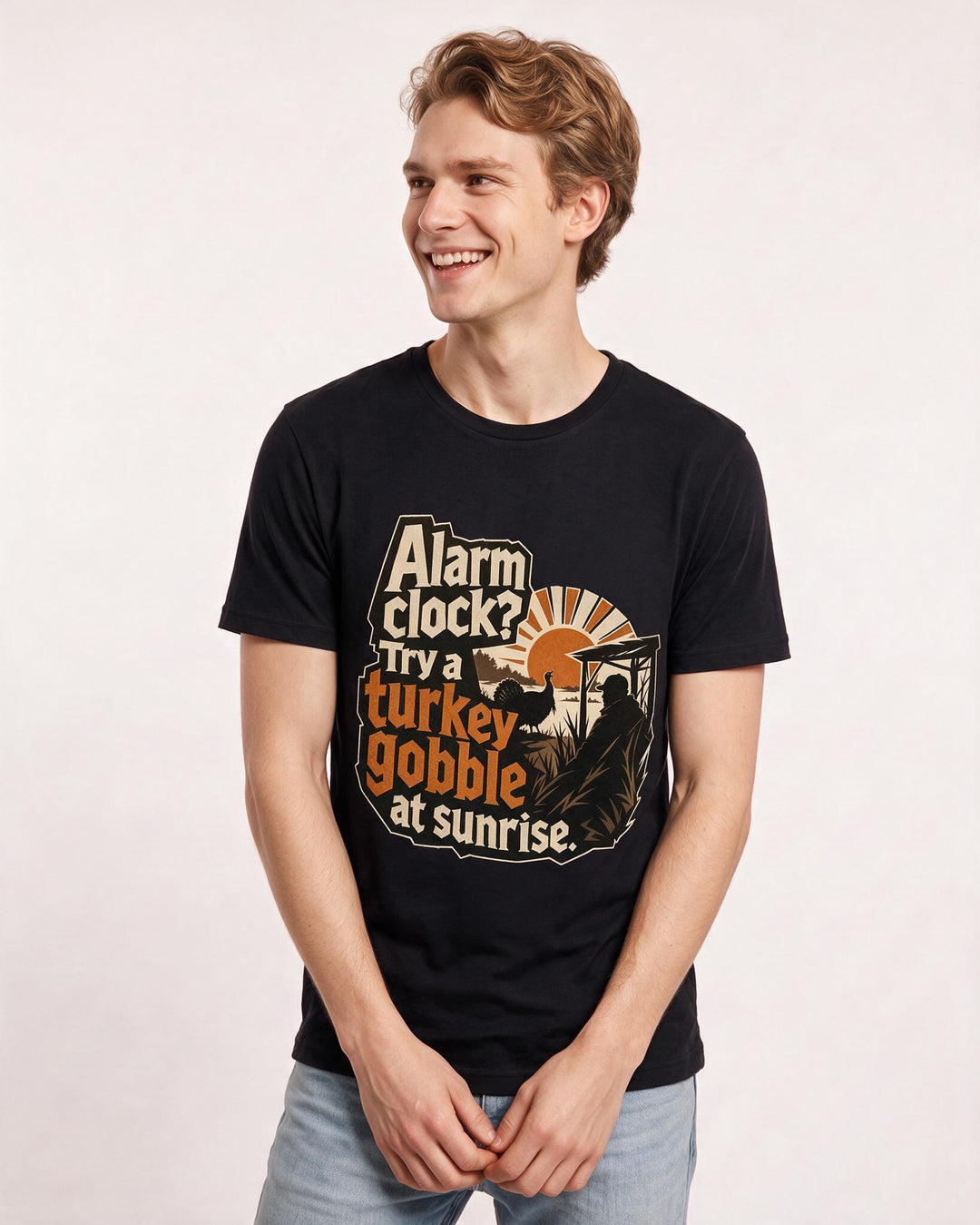 Hunting Black T-Shirt for Men – Everyday Expression Graphic Tee product image 1