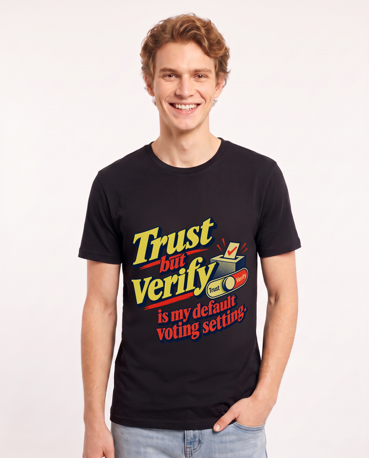 Political Statement Black T-Shirt for Men – Everyday Expression Graphic Tee product image 3
