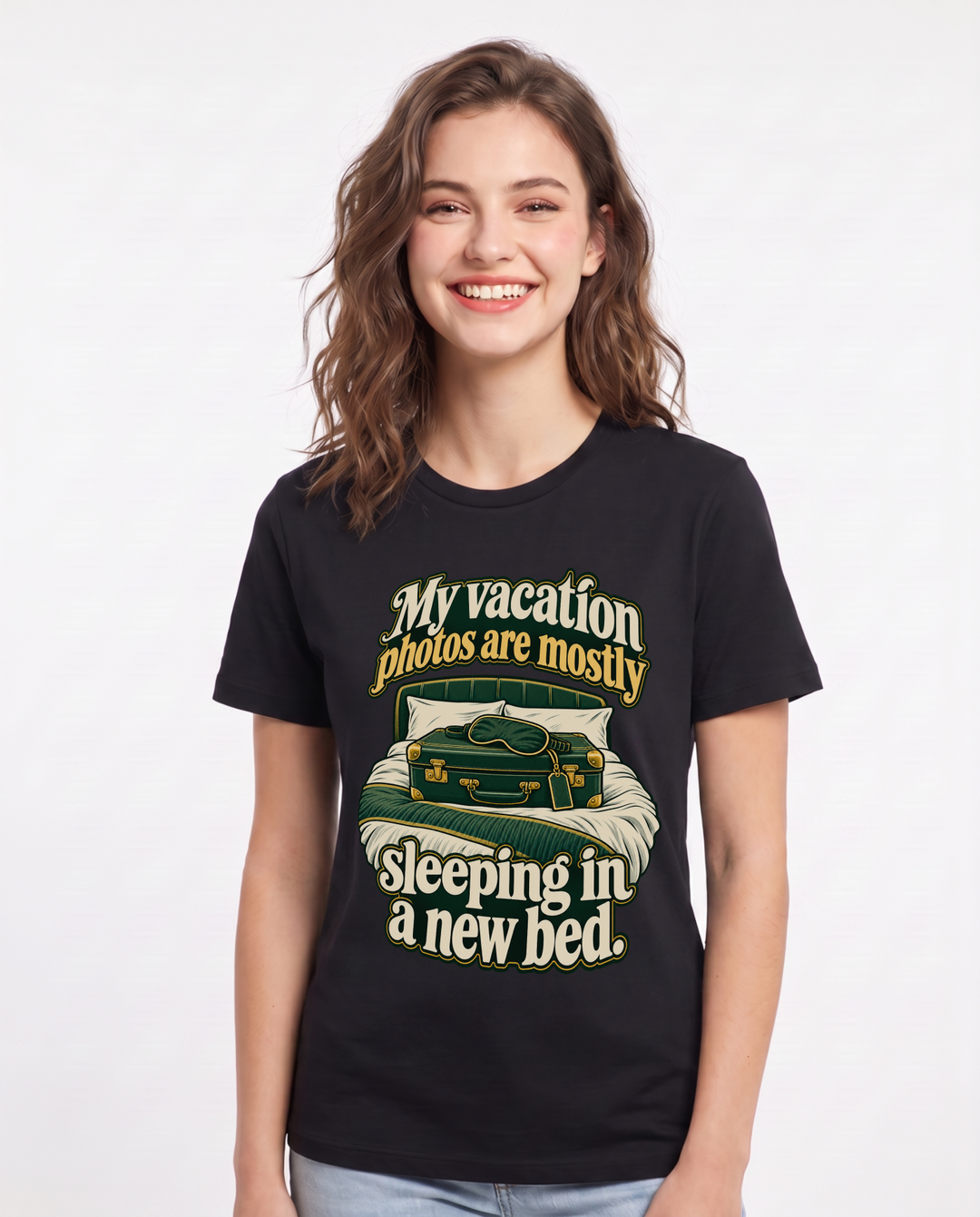 Meme Black T-Shirt for Women – Everyday Expression Graphic Tee product image 3
