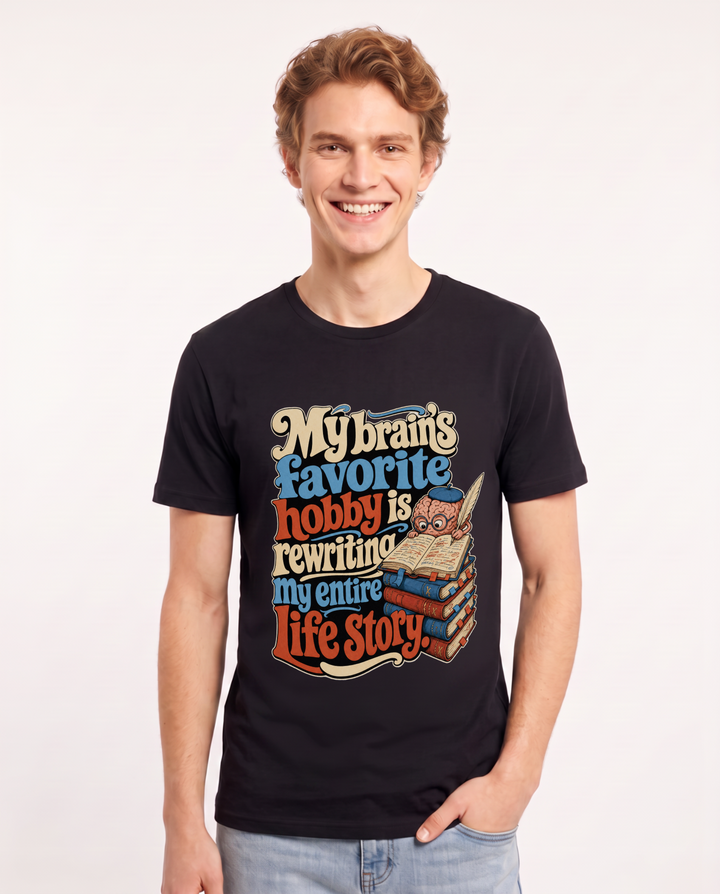 Meme Black T-Shirt for Men – Everyday Expression Graphic Tee product image 3
