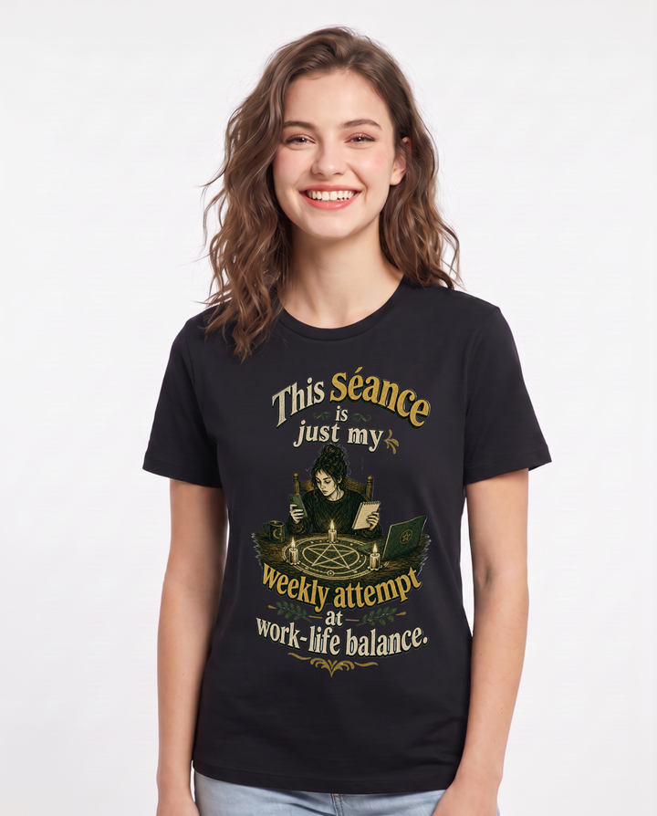 Halloween Black T-Shirt for Women – Halloween Theme Graphic Tee product image 3