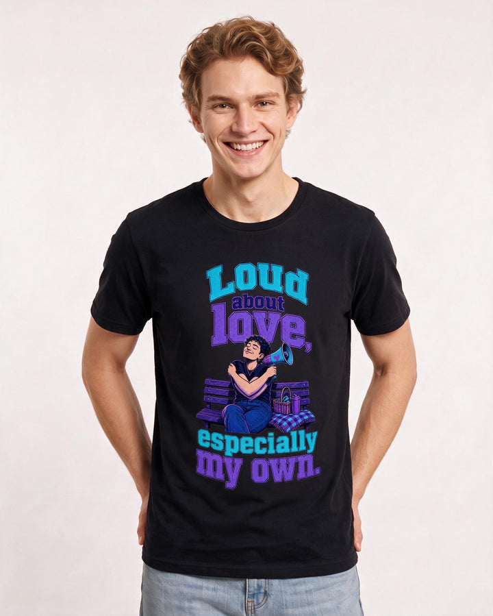Pride Black T-Shirt for Men – Everyday Expression Graphic Tee product image 1