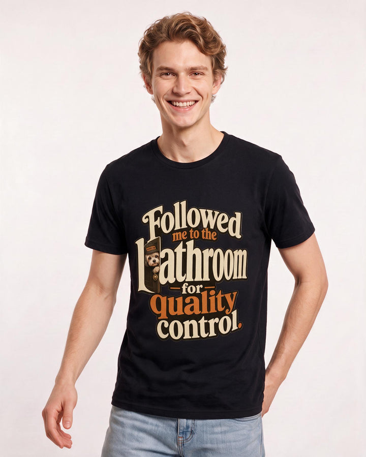Cat Lover Black T-Shirt for Men – Everyday Expression Graphic Tee product image 1