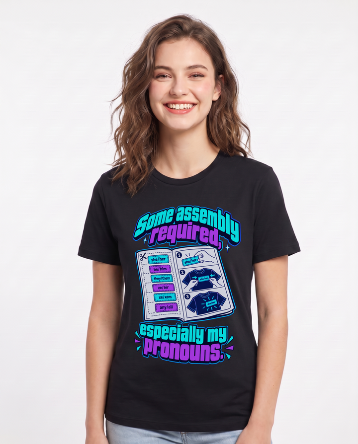 Pride Black T-Shirt for Women – Everyday Expression Graphic Tee product image 3