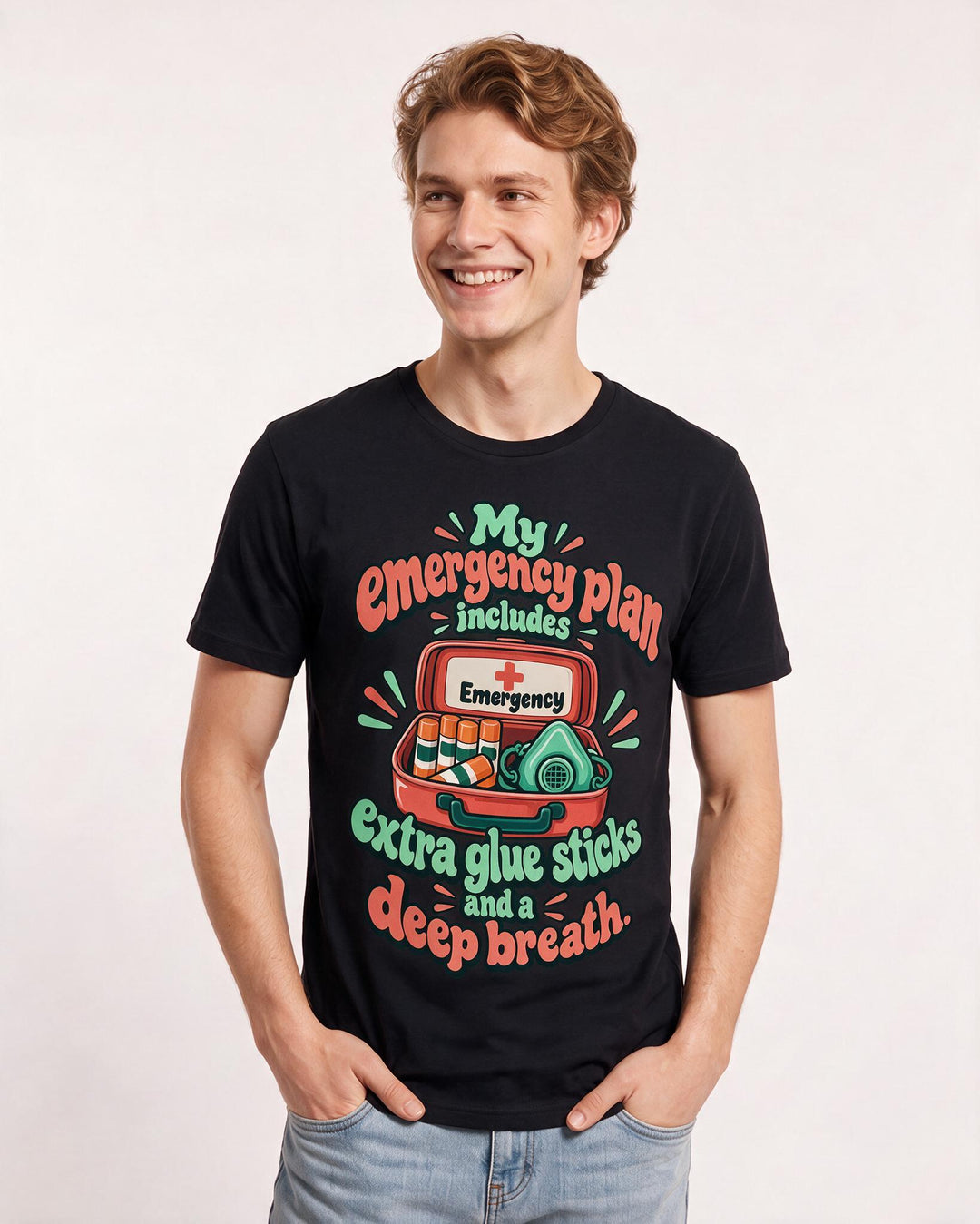 Teacher Black T-Shirt for Men – Everyday Expression Graphic Tee product image 1