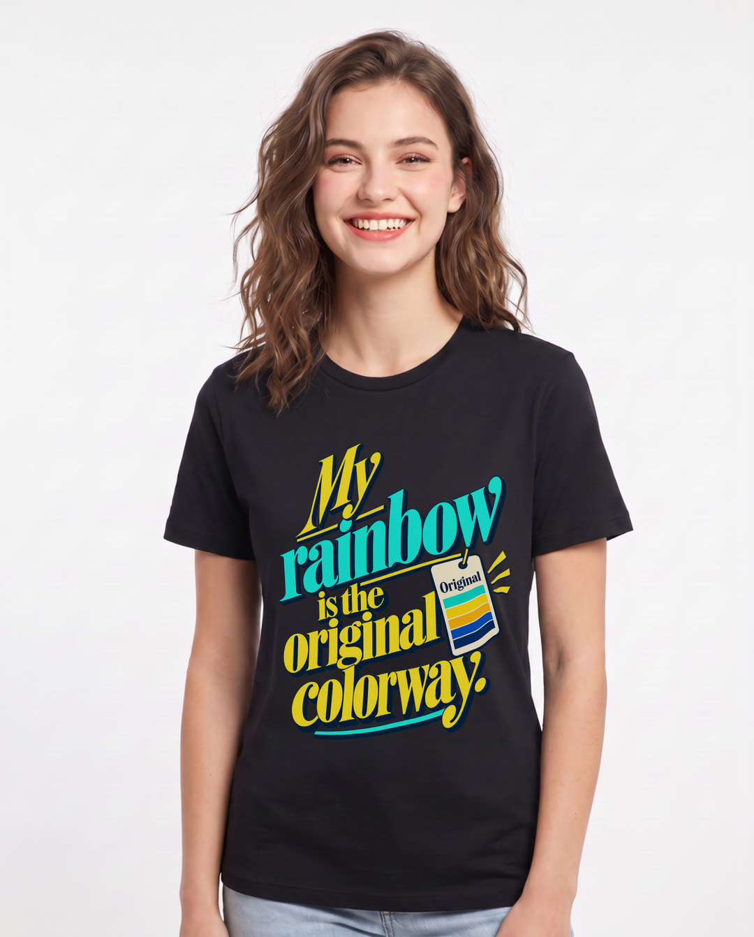 Pride Black T-Shirt for Women – Everyday Expression Graphic Tee product image 3