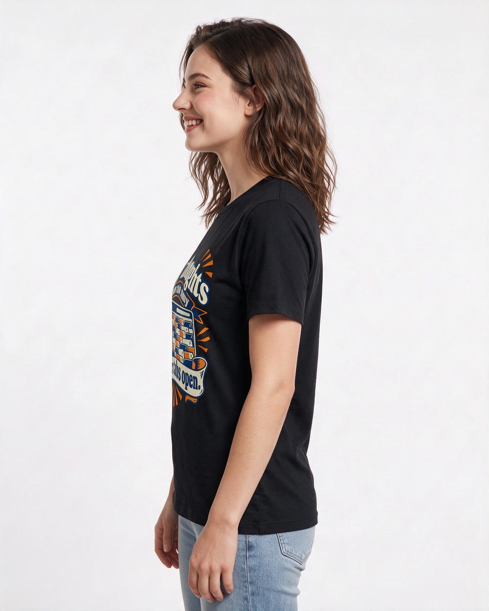 Neurodiversity Black T-Shirt for Women – Everyday Expression Graphic Tee product image 2