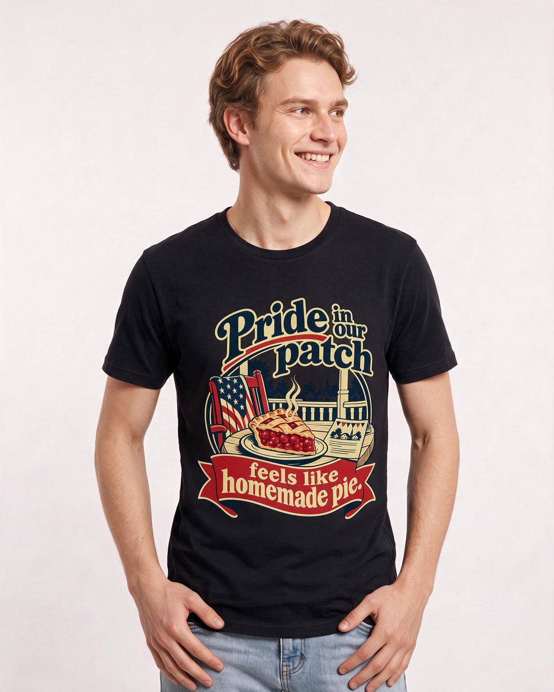 Patriotic Black T-Shirt for Men – Everyday Expression Graphic Tee product image 1