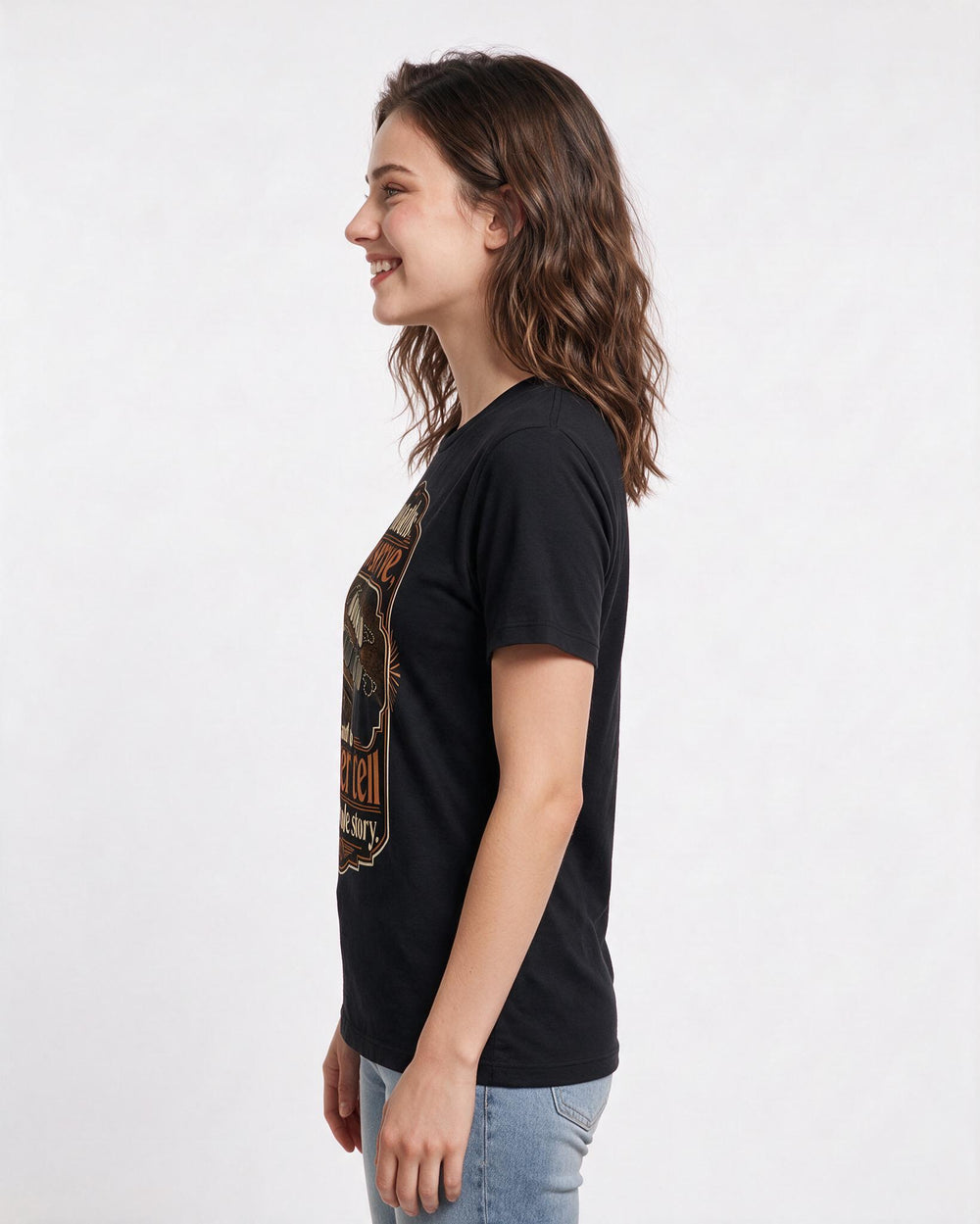 Veteran Women's Black T-Shirt – Two oaths: to serve, and to never tell product image 2