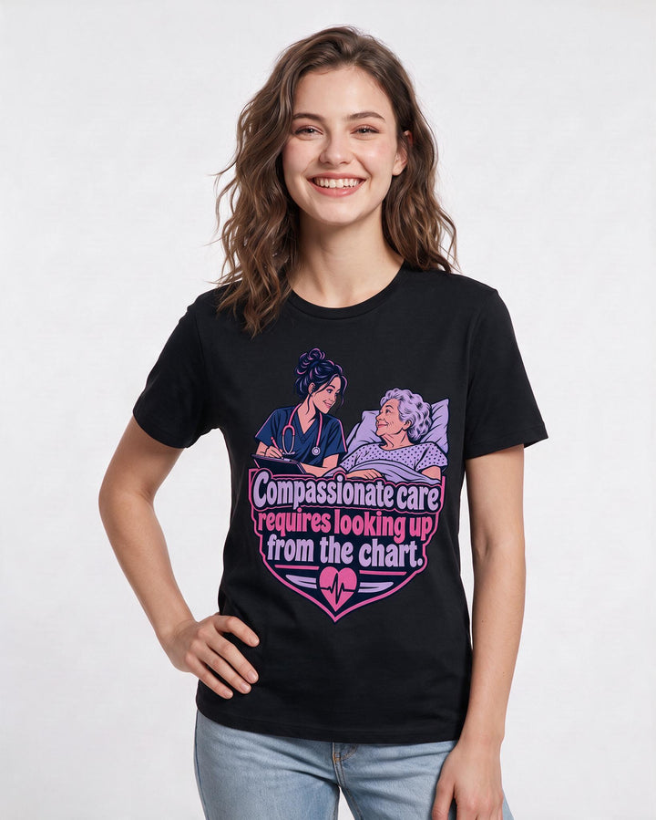 Nurse Black T-Shirt for Women – Nursing Life Graphic Tee product image 1