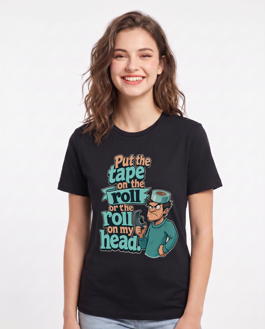 Christmas Black T-Shirt for Women – Holiday Theme Graphic Tee product image 1
