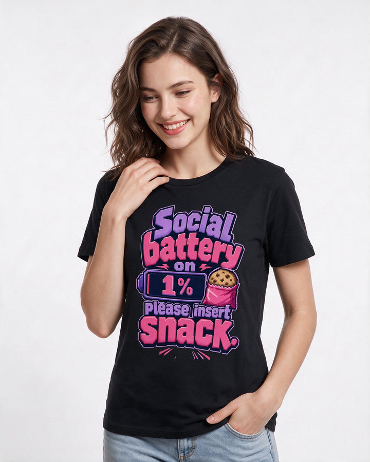 Gaming Black T-Shirt for Women – Game Night Graphic Tee product image 1