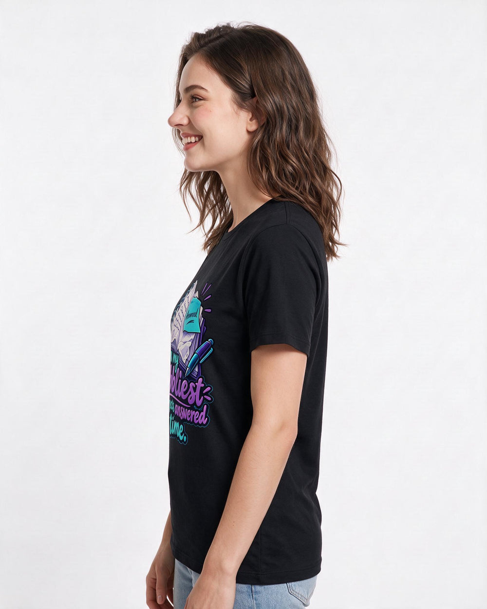 Christian Faith Black T-Shirt for Women – Everyday Expression Graphic Tee product image 2