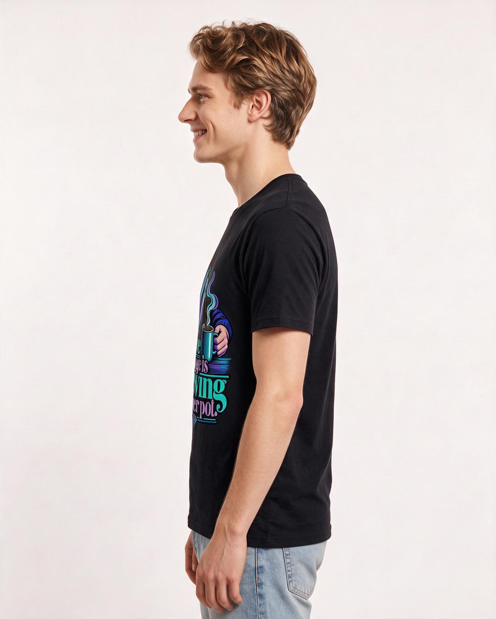 Mom Black T-Shirt for Men – Everyday Expression Graphic Tee product image 2
