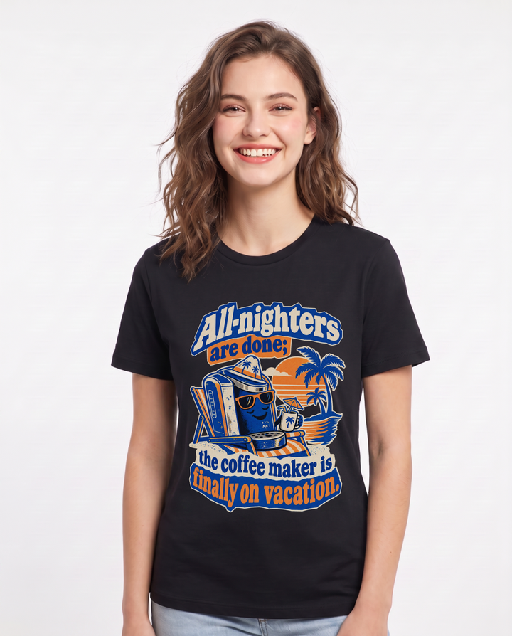 Graduation Black T-Shirt for Women – Everyday Expression Graphic Tee product image 3