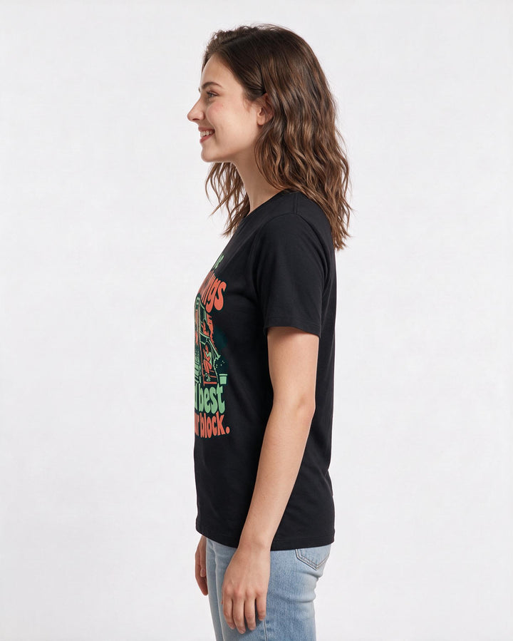 Patriotic Black T-Shirt for Women – Everyday Expression Graphic Tee product image 2