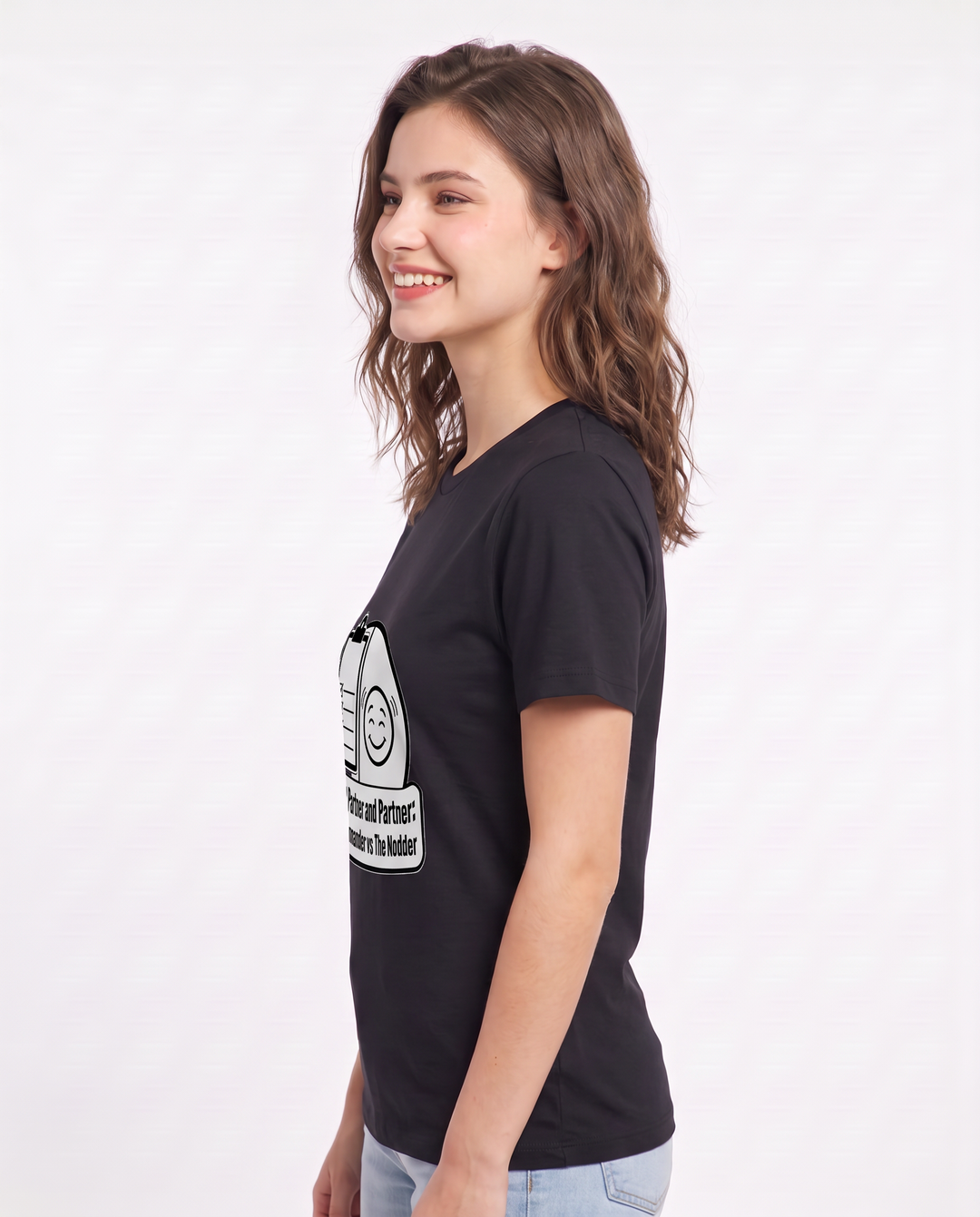 Engaged Partner and Partner: Checklist Commander vs The Nodder Women's Black T-Shirt product image 3