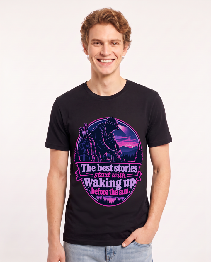 Hunting Black T-Shirt for Men – Everyday Expression Graphic Tee product image 3