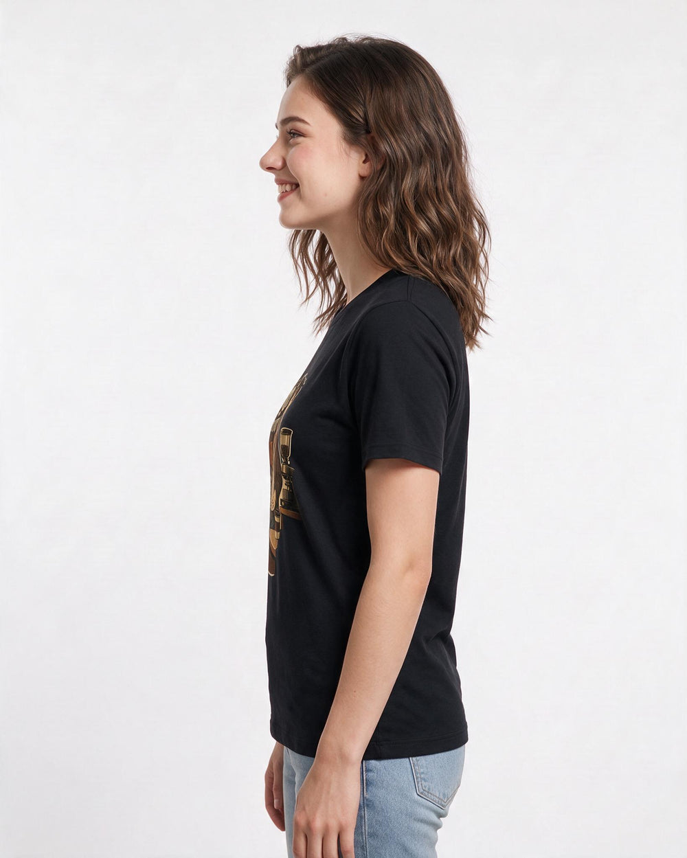 Meme Black T-Shirt for Women – Everyday Expression Graphic Tee product image 2