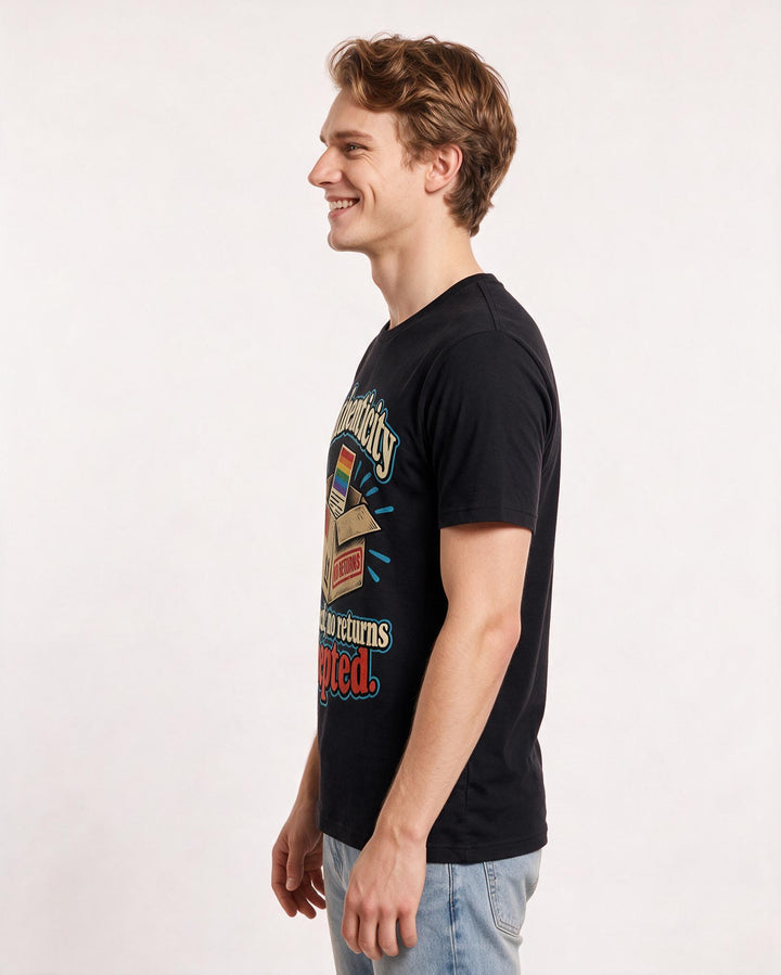 Pride Black T-Shirt for Men – Everyday Expression Graphic Tee product image 2