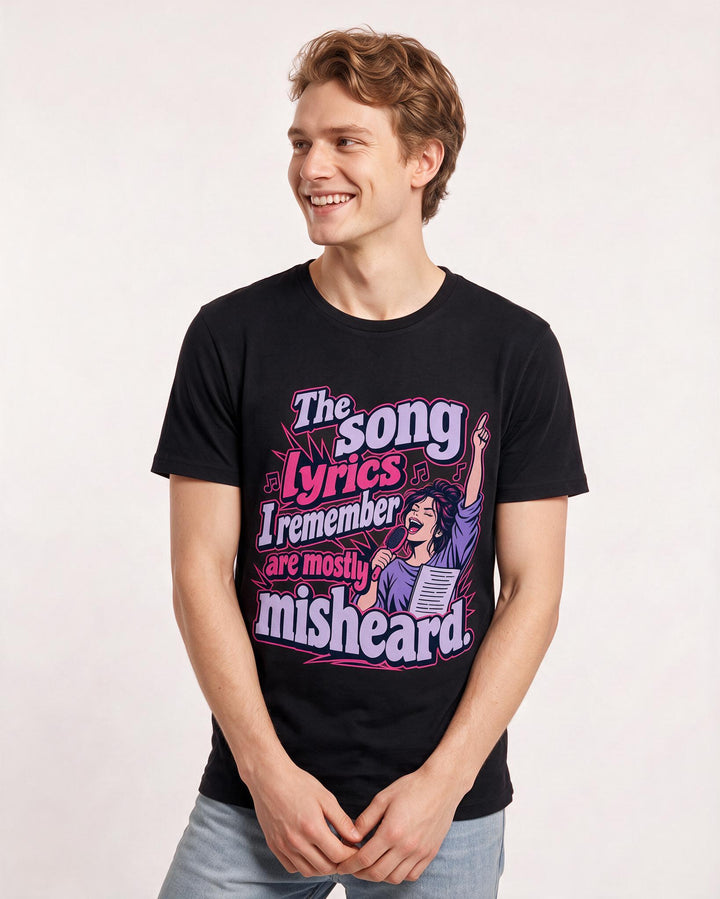 Meme Black T-Shirt for Men – Everyday Expression Graphic Tee product image 1