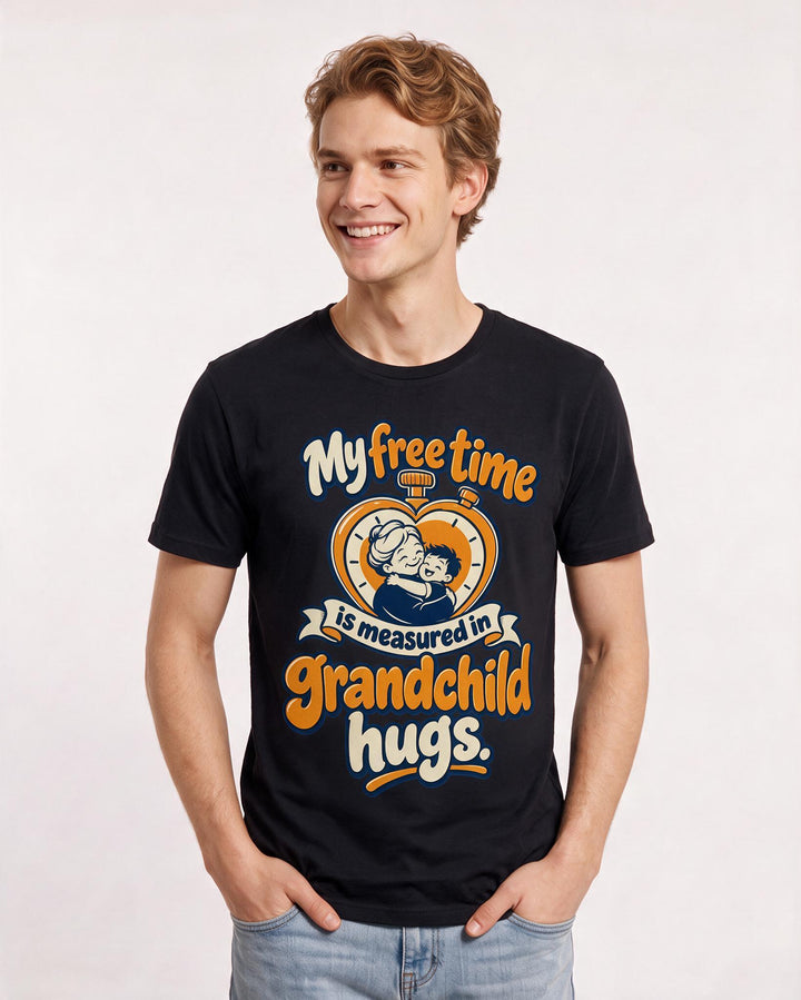 Grandparent Black T-Shirt for Men – Everyday Expression Graphic Tee product image 1