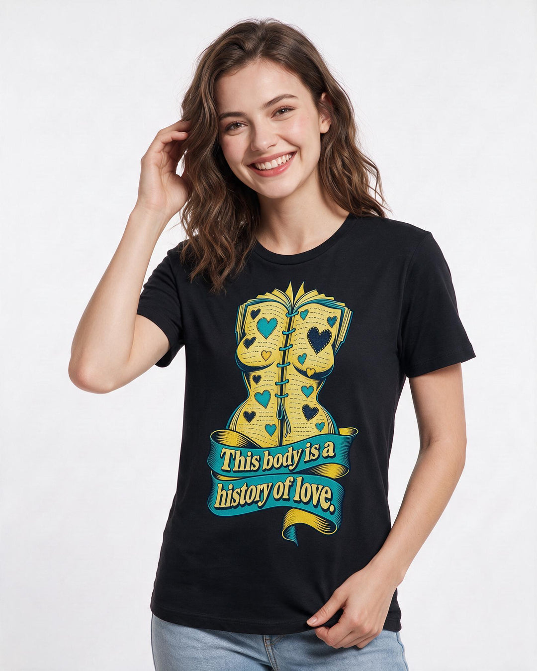 Pride Black T-Shirt for Women – Everyday Expression Graphic Tee product image 1