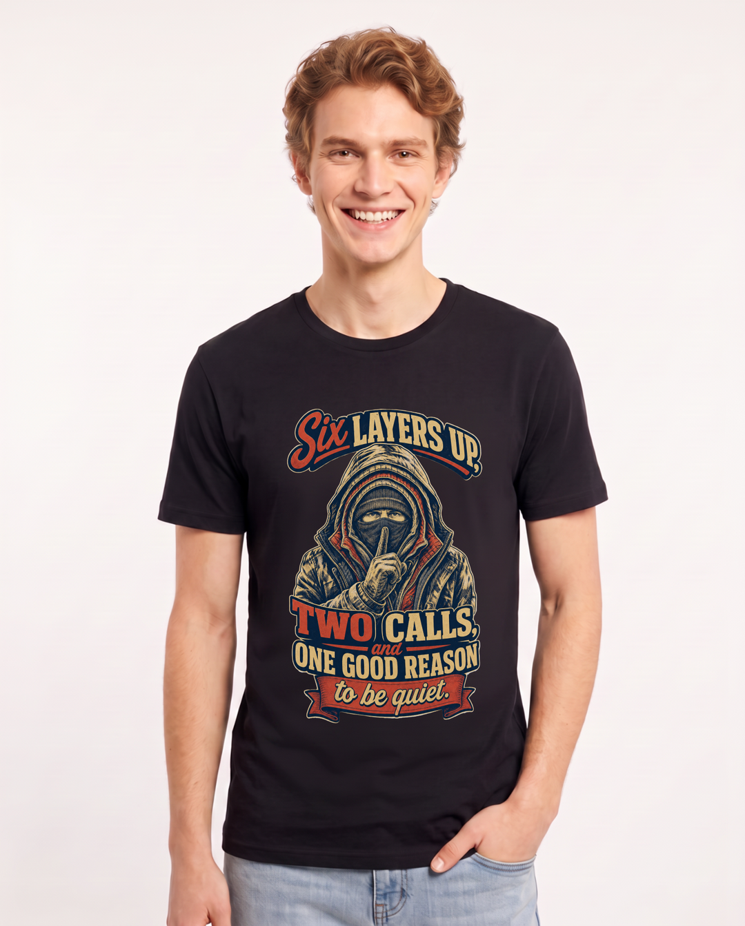 Hunting Black T-Shirt for Men – Everyday Expression Graphic Tee product image 1