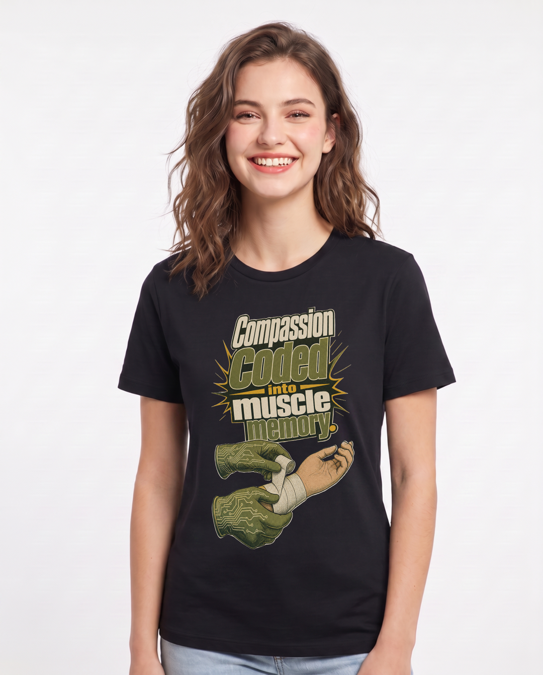 Nurse Black T-Shirt for Women – Nursing Life Graphic Tee product image 3