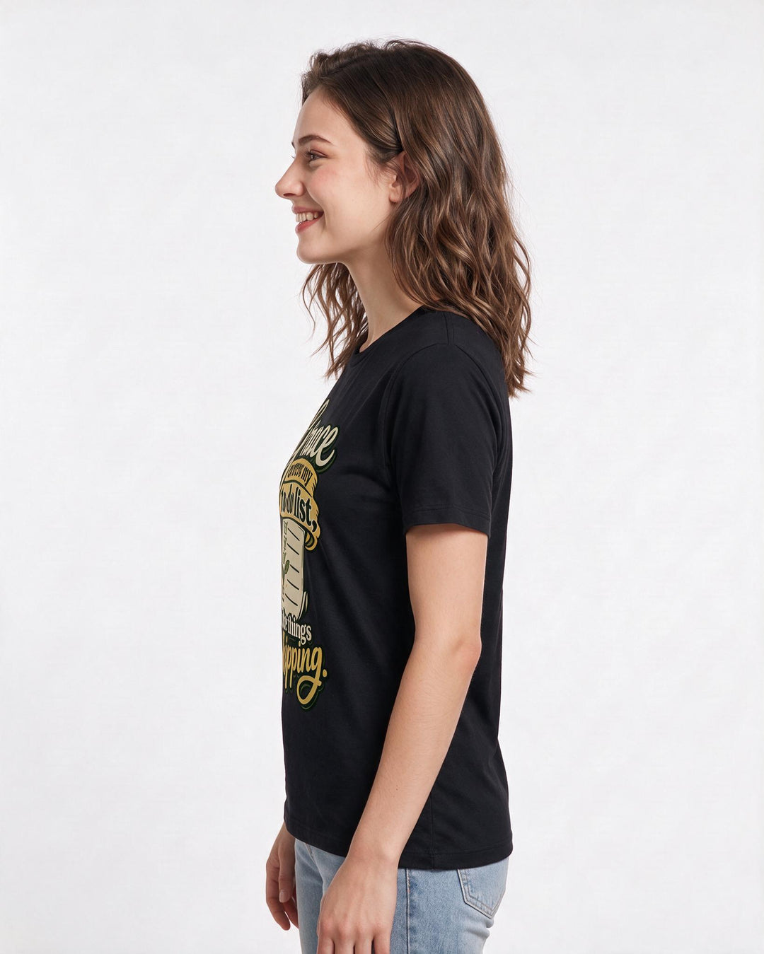 Christian Faith Black T-Shirt for Women – Everyday Expression Graphic Tee product image 2