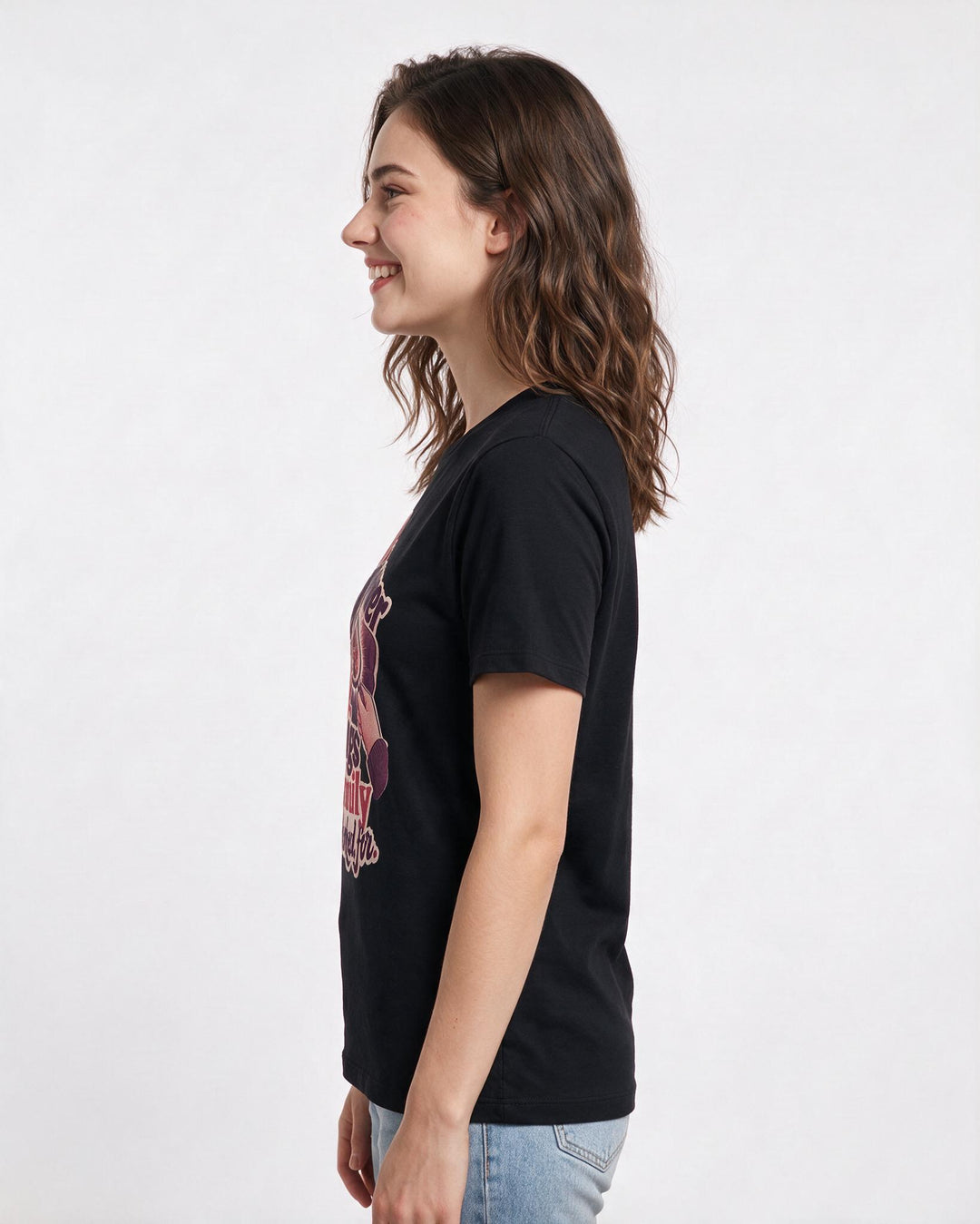 Grandparent Black T-Shirt for Women – Everyday Expression Graphic Tee product image 2