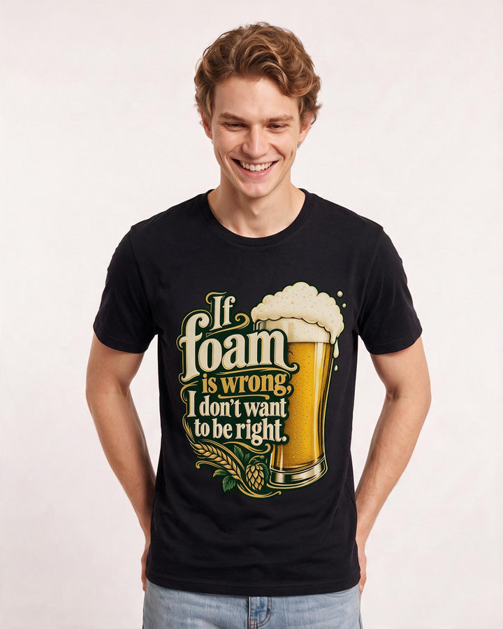 Beer Black T-Shirt for Men – Everyday Expression Graphic Tee product image 1