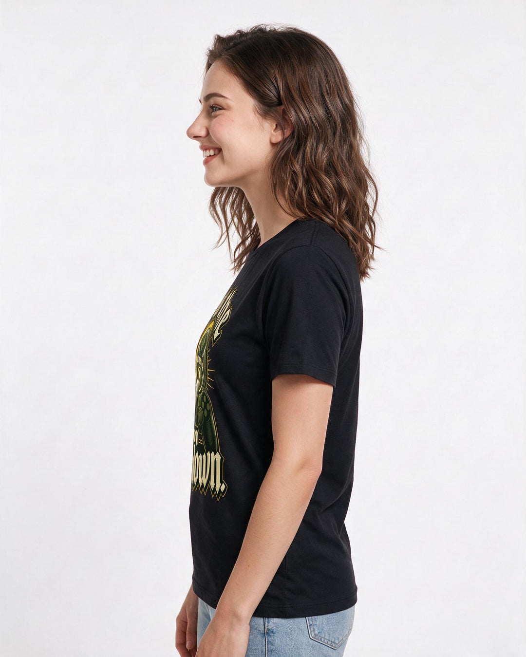 Gaming Black T-Shirt for Women – Game Night Graphic Tee product image 2