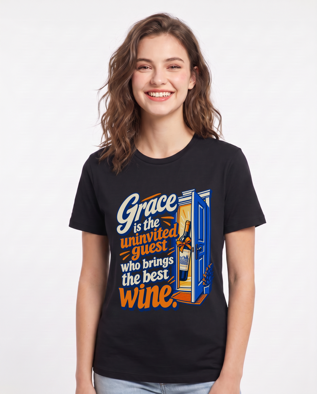 Christian Faith Black T-Shirt for Women – Everyday Expression Graphic Tee product image 3