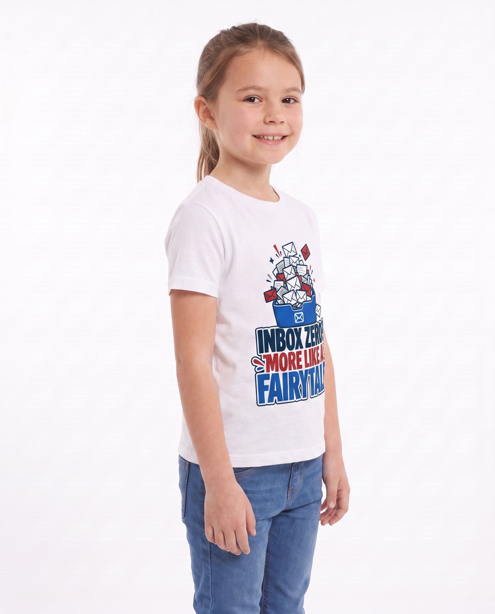 Inbox Zero? More Like A Fairytale White T-Shirt mockup 2