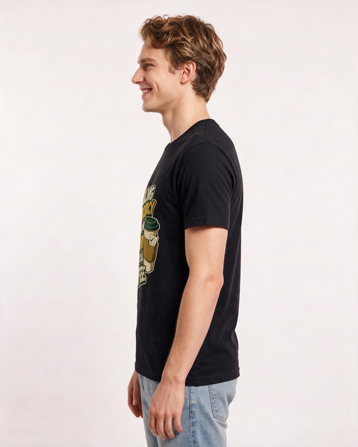 Political Statement Black T-Shirt for Men – Everyday Expression Graphic Tee product image 2