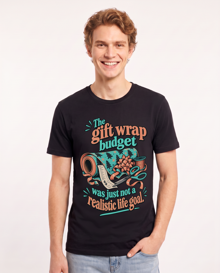 Christmas Black T-Shirt for Men – Holiday Theme Graphic Tee product image 3