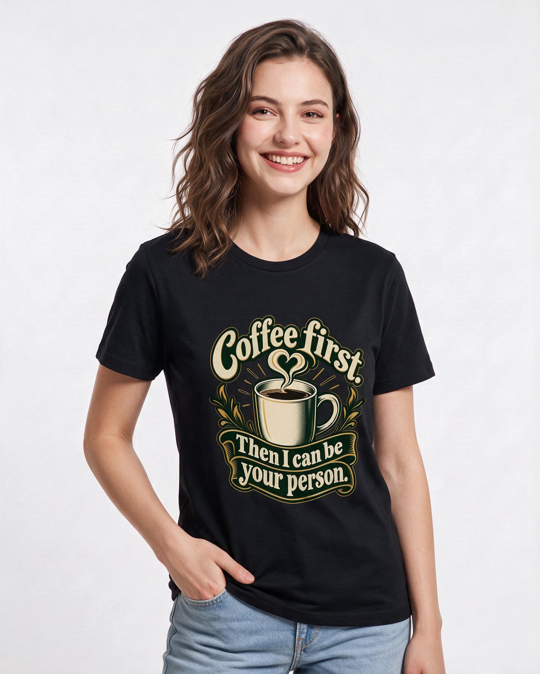 Grandparent Black T-Shirt for Women – Everyday Expression Graphic Tee product image 1