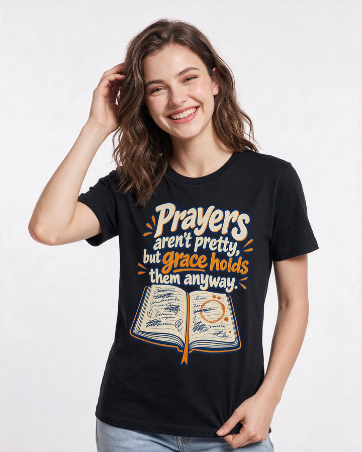 Christian Faith Black T-Shirt for Women – Everyday Expression Graphic Tee product image 1