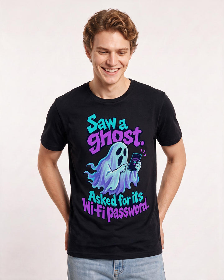Halloween Black T-Shirt for Men – Halloween Theme Graphic Tee product image 1