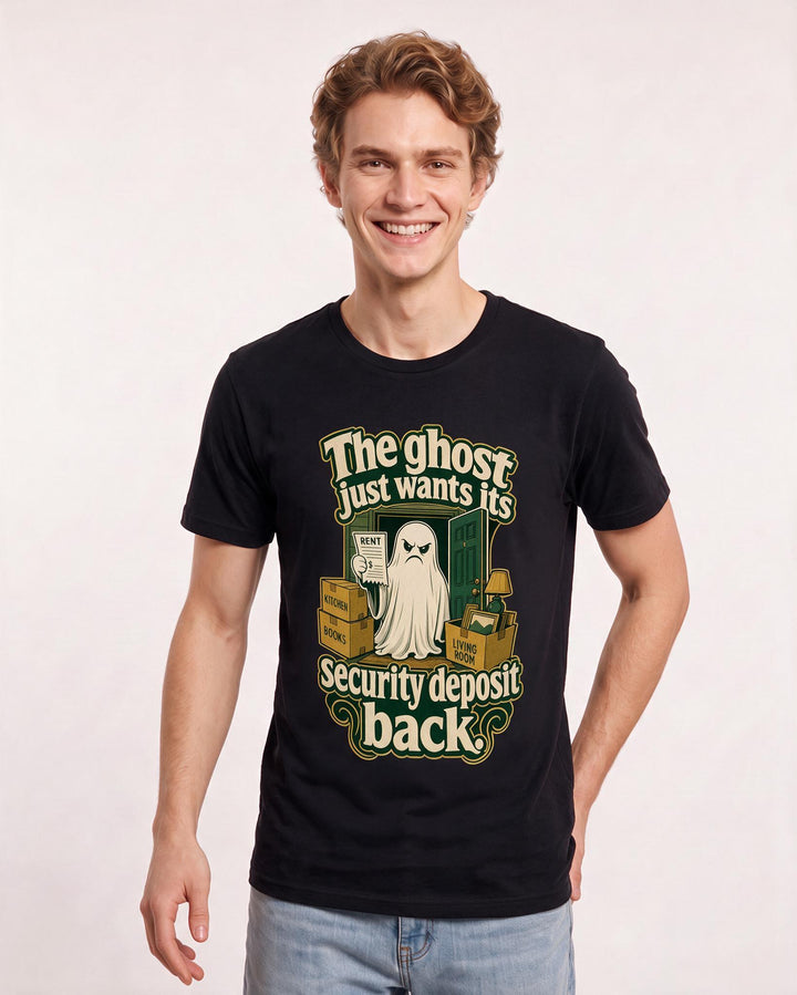 Halloween Black T-Shirt for Men – Halloween Theme Graphic Tee product image 1