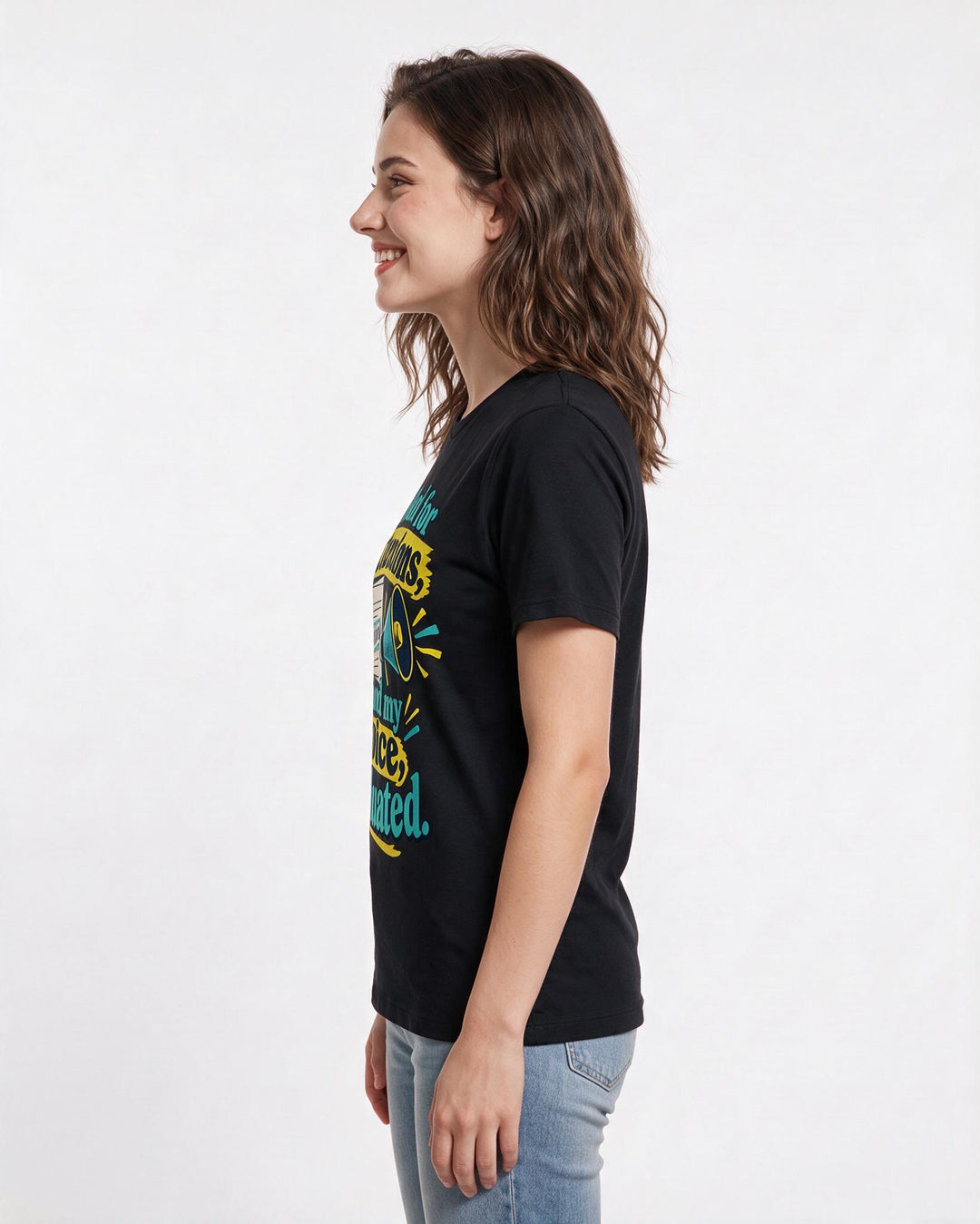 Graduation Black T-Shirt for Women – Everyday Expression Graphic Tee product image 2