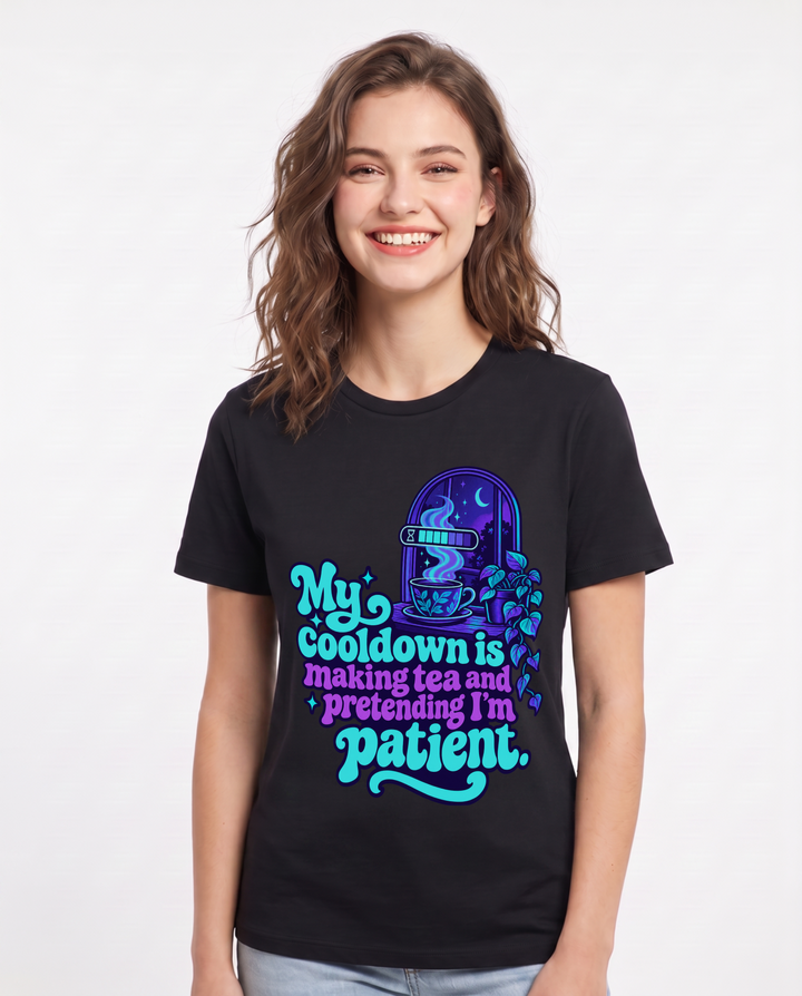 Gaming Black T-Shirt for Women – Game Night Graphic Tee product image 3